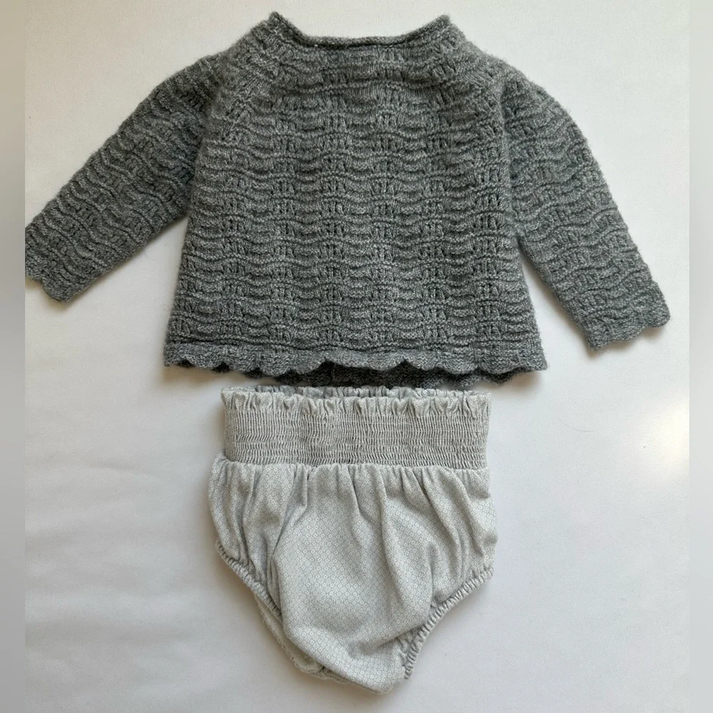 Carrera Gray Knitted Diaper Cover Accessories